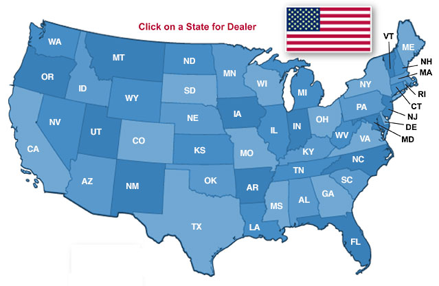 Frog Switch United States Dealer Locator Map